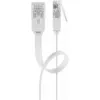 Goobay RJ45 CAT6 płaski U/UTP CU 15 m biały