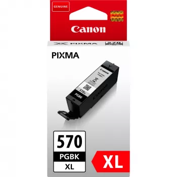Canon PGI-570PGBK XL Wkład z czarnym tuszem pigmentowym o wysokiej wydajności, Wysoka (XL) wydajność, Czarny, Tusz pigmentowy, 22 ml, 1 szt., 500 stron