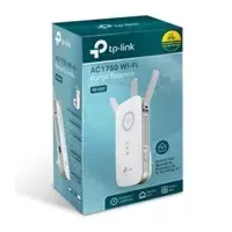 TP-LINK Extender RE450 802.11ac, 2,4 GHz/5 GHz, 450+1300 Mbit/s, 10/100/1000 Mbit/s, port Ethernet LAN (RJ-45) 1, typ anteny 3x zewnętrzna