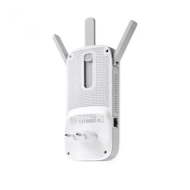 TP-LINK Extender RE450 802.11ac, 2,4 GHz/5 GHz, 450+1300 Mbit/s, 10/100/1000 Mbit/s, port Ethernet LAN (RJ-45) 1, typ anteny 3x zewnętrzna