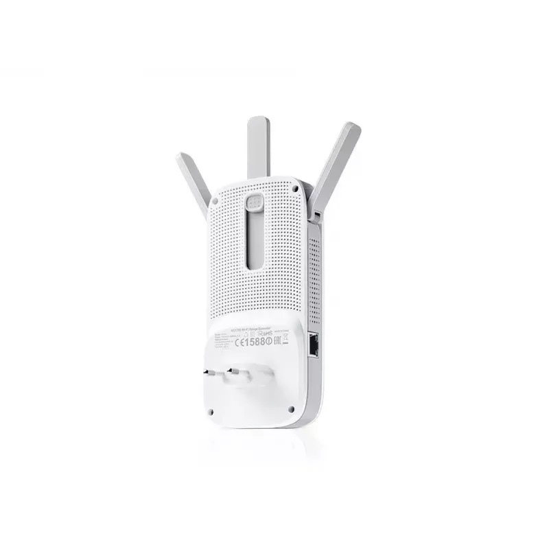 TP-LINK Extender RE450 802.11ac, 2,4 GHz/5 GHz, 450+1300 Mbit/s, 10/100/1000 Mbit/s, port Ethernet LAN (RJ-45) 1, typ anteny 3x zewnętrzna