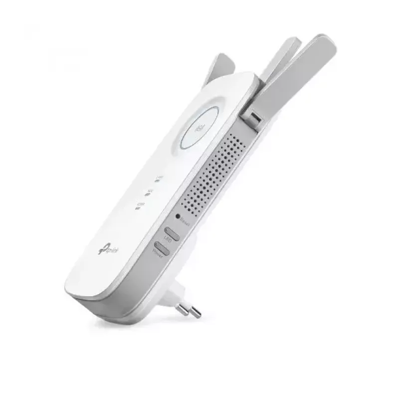 TP-LINK Extender RE450 802.11ac, 2,4 GHz/5 GHz, 450+1300 Mbit/s, 10/100/1000 Mbit/s, port Ethernet LAN (RJ-45) 1, typ anteny 3x zewnętrzna