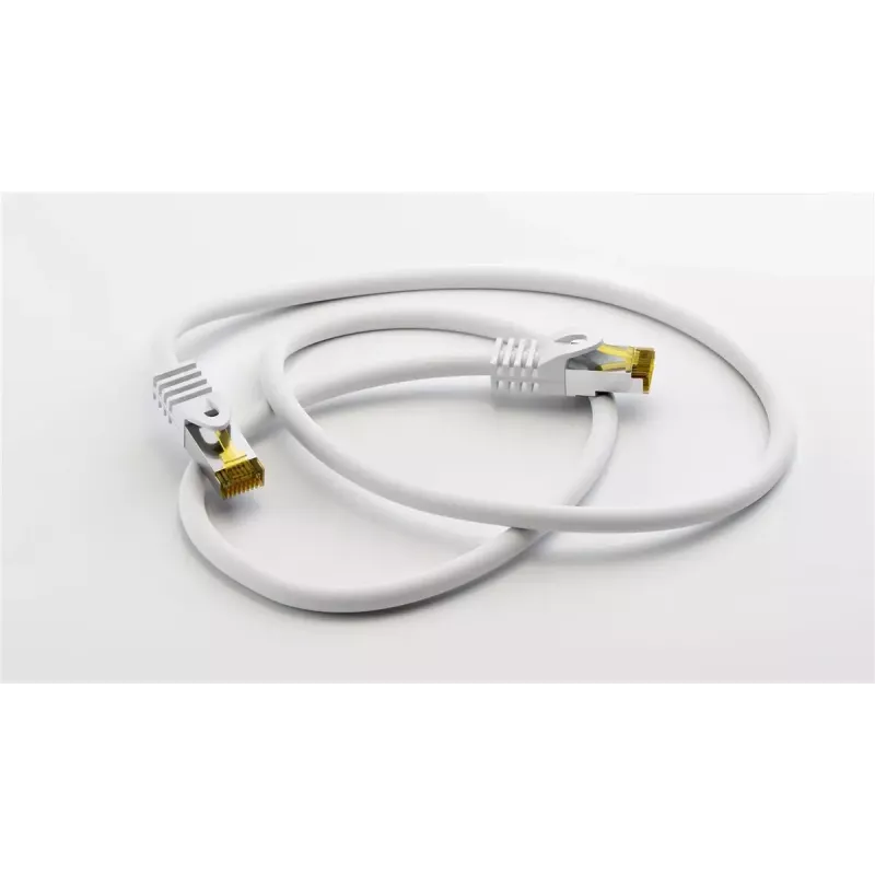 Kabel sieciowy Goobay RJ45 patch cord CAT 6A S/FTP 3 m biały