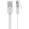 Goobay 95155 kabel sieciowy kat. 6 U/UTP (UTP) biały, 7 m, RJ-45 ze złoconymi stykami