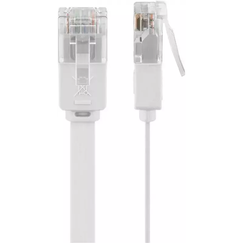 Goobay 95155 kabel sieciowy kat. 6 U/UTP (UTP) biały, 7 m, RJ-45 ze złoconymi stykami