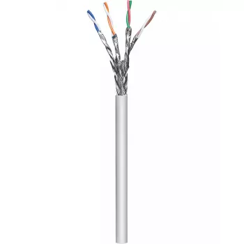 Kabel sieciowy Goobay 96094 szary 100 m Cat6a S/FTP