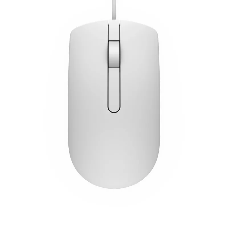 DELL Wired mysz - MS116 - biały, symetryczna, optyczna, USB typu A, 1000 DPI, biały
