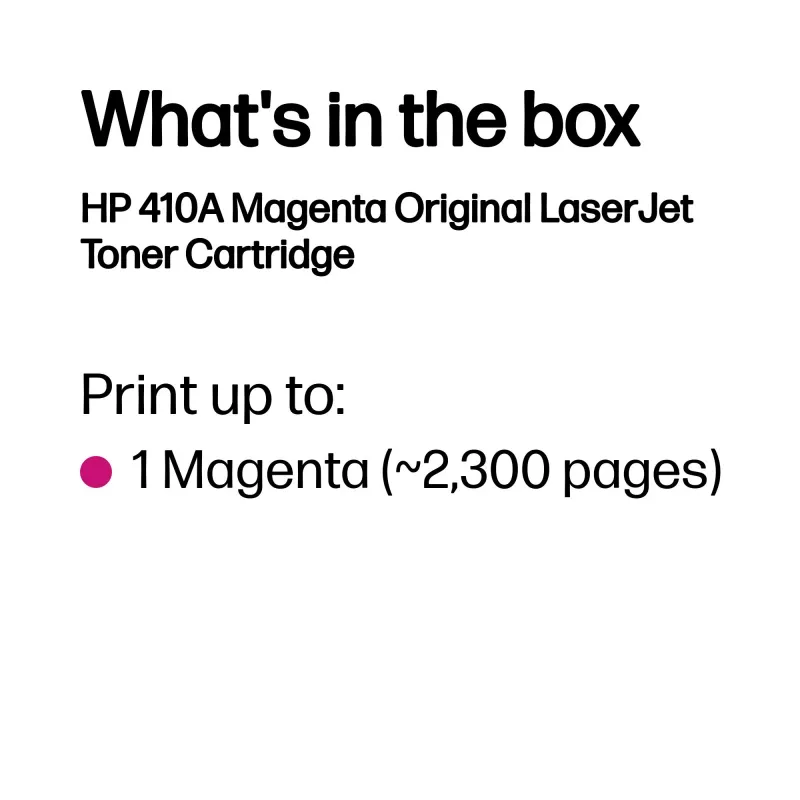 Farba do drukarki HP Magenta 410A CF413A 2300 stron