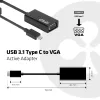Aktywny adapter USB 3.1 Type C na VGA CLUB3D CAC-1502