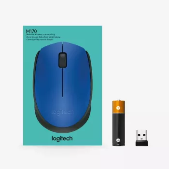 Logitech M171 mysz RF Bezprzewodowa Optyczna 1000 DPI, niebieska