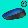 Logitech M171 mysz RF Bezprzewodowa Optyczna 1000 DPI, niebieska