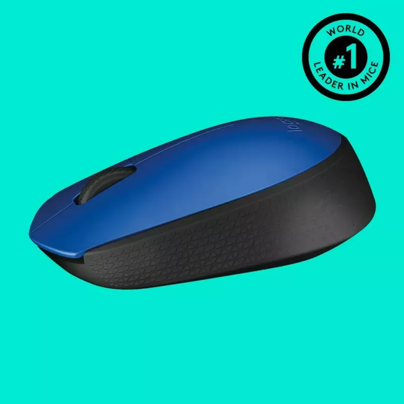 Logitech M171 mysz RF Bezprzewodowa Optyczna 1000 DPI, niebieska