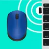 Logitech M171 mysz RF Bezprzewodowa Optyczna 1000 DPI, niebieska