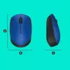 Logitech M171 mysz RF Bezprzewodowa Optyczna 1000 DPI, niebieska