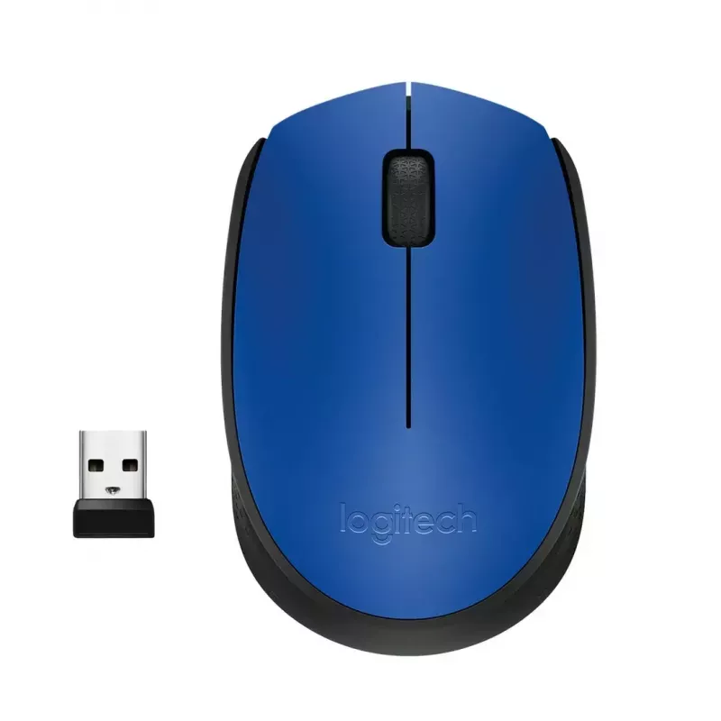 Logitech M171 mysz RF Bezprzewodowa Optyczna 1000 DPI, niebieska