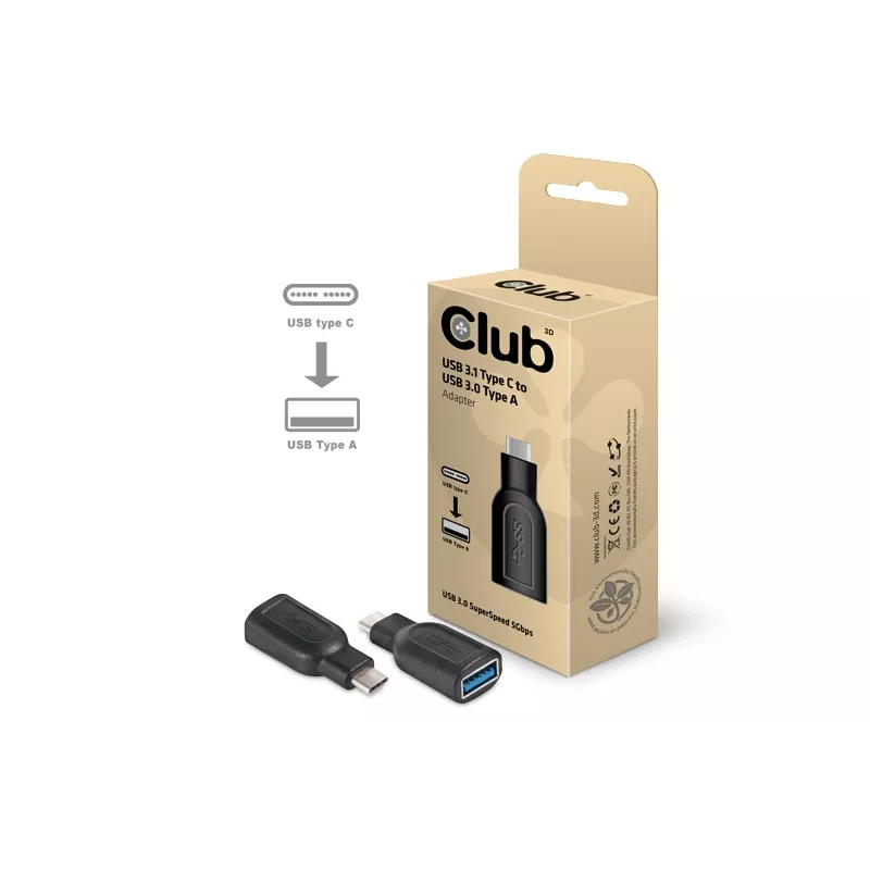 Adapter USB 3.1 Type C na USB 3.0 CLUB3D CAA-1521