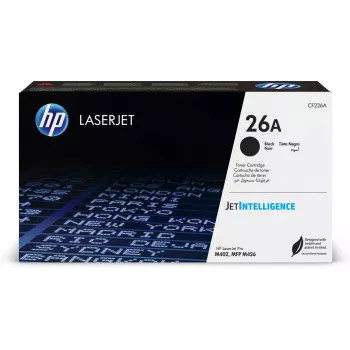 HP 26A Black Original LaserJet Toner Cartridge, 3100 stron, czarny, 1 szt.