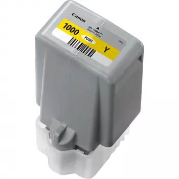 Canon PFI-1000Y żółty wkład atramentowy, żółty, atrament pigmentowy, 80 ml, 3365 stron