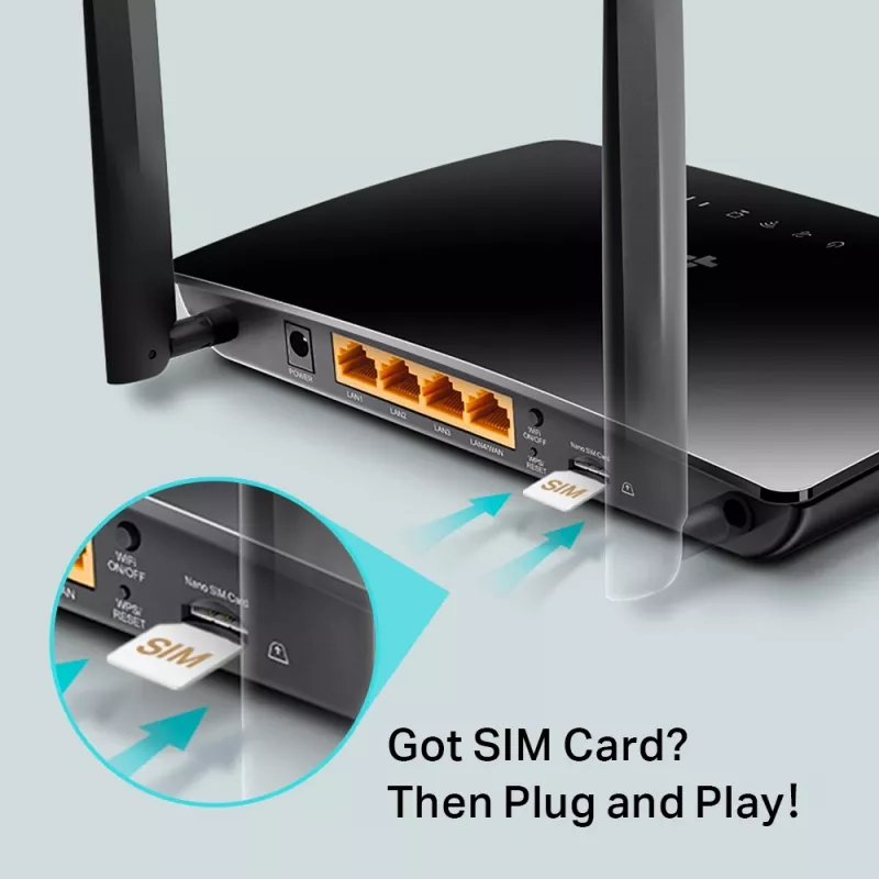 Router TP-Link 300 Mbps Wireless N 4G LTE