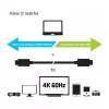 CLUB3D USB Gen2 Type C Video 4K60Hz, Data 10Gbps i Ładowanie 100W 1M M/F