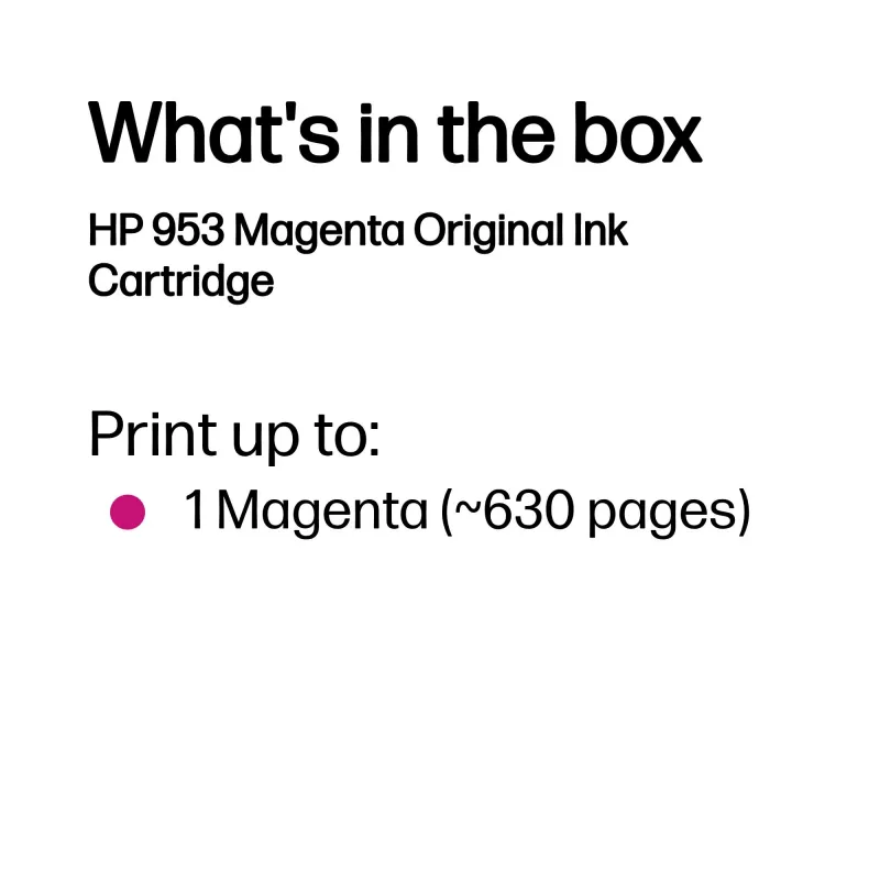 Wkład HP Tinte 953 F6U13AE Magenta