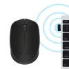 Bezprzewodowa mysz optyczna Logitech B170 RF, oburęczna, 3 przyciski, czarna, zasięg 10 m, bateria do 12 miesięcy
