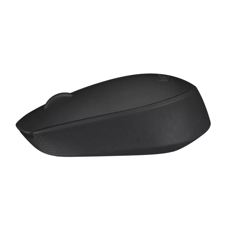 Bezprzewodowa mysz optyczna Logitech B170 RF, oburęczna, 3 przyciski, czarna, zasięg 10 m, bateria do 12 miesięcy
