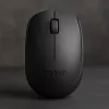 Bezprzewodowa mysz optyczna Logitech B170 RF, oburęczna, 3 przyciski, czarna, zasięg 10 m, bateria do 12 miesięcy