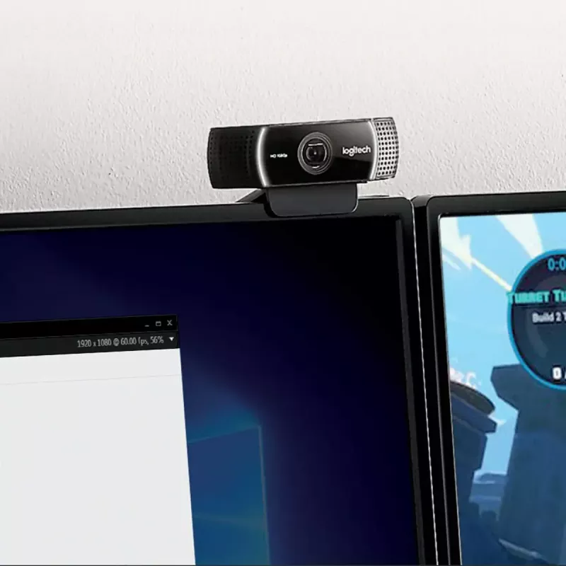 Logitech C922 1920 x 1080pixels USB Czarna kamera internetowa