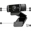 Logitech C922 1920 x 1080pixels USB Czarna kamera internetowa