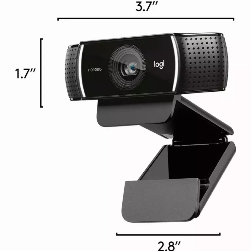 Logitech C922 1920 x 1080pixels USB Czarna kamera internetowa