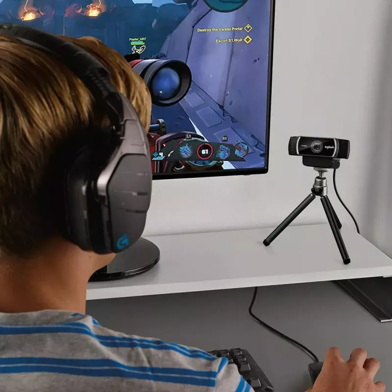 Logitech C922 1920 x 1080pixels USB Czarna kamera internetowa