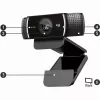 Logitech C922 1920 x 1080pixels USB Czarna kamera internetowa