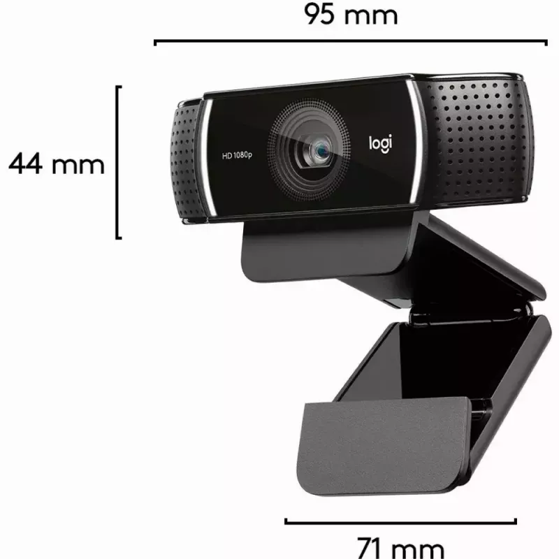 Logitech C922 1920 x 1080pixels USB Czarna kamera internetowa