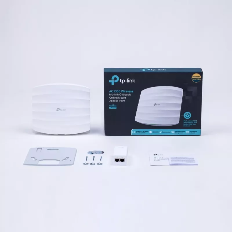 Punkt dostępowy TP-Link Omada EAP225 1350 Mbit/s Biały Power over Ethernet (PoE)