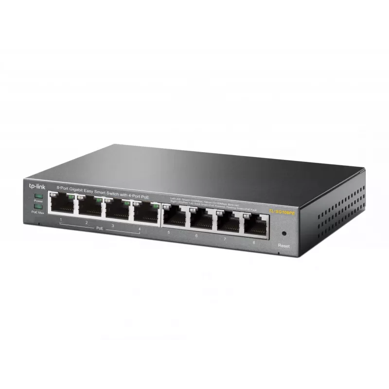 Przełącznik zarządzalny TP-Link TL-SG108PE 8-portowy Gigabit z 4 portami PoE