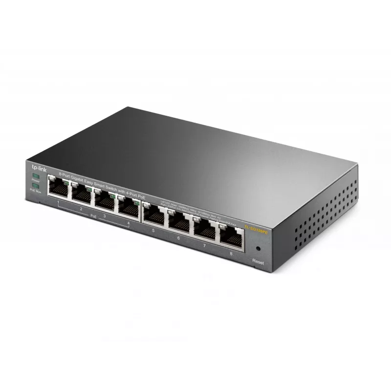 Przełącznik zarządzalny TP-Link TL-SG108PE 8-portowy Gigabit z 4 portami PoE