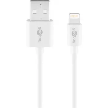 Kabel do ładowania i synchronizacji GOOBAY Lightning na USB A 1 m, 5 W / 1 A, biały