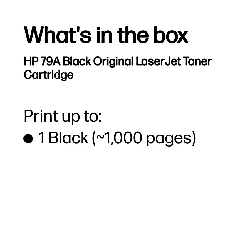 Toner HP 79A Black Original LaserJet 1000 stron Czarny