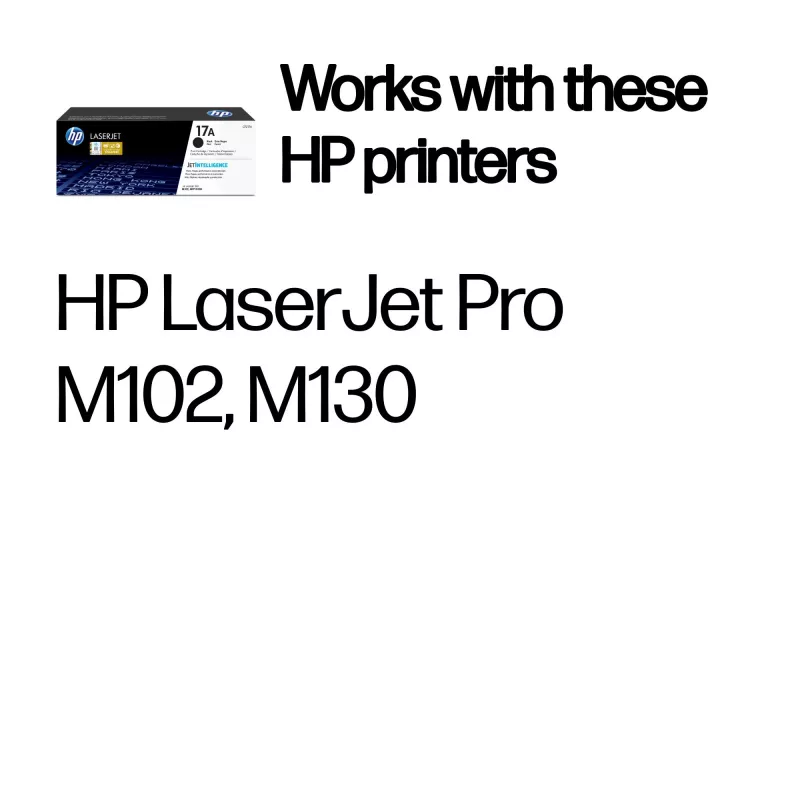 HP 17A Czarny Oryginalny wkład do drukarki LaserJet, 1600 stron, czarny, 1 szt.
