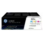 HP 201X 3-pack Wysoka Wydajność Cyan/Magenta/Yellow Oryginalne LaserJet Tonery