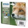 Epson Fox Multipack 4-kolory T1285 DURABrite Ultra Ink, Czarny, Cyjan, magenta, Żółty, 5,9 ml, 3,5 ml, 1 szt., Zestaw