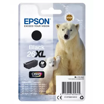 Wkład Epson 26XL Czarny 500 stron Tusz C13T26214012