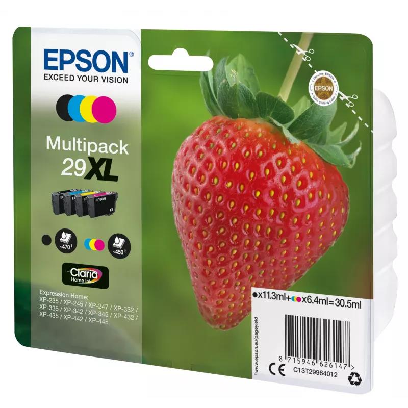 Cartridge Epson Ink C13T29964012 29XL XL Czarny cyjan magenta żółty