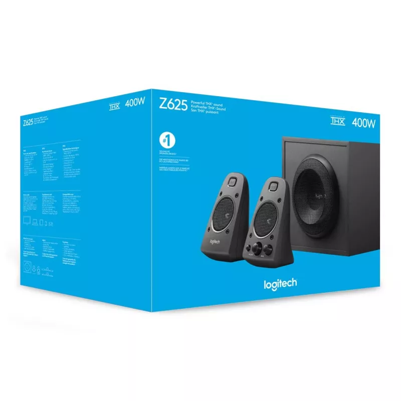 LOGITECH Z625 2.1 kanały 200 W Czarny