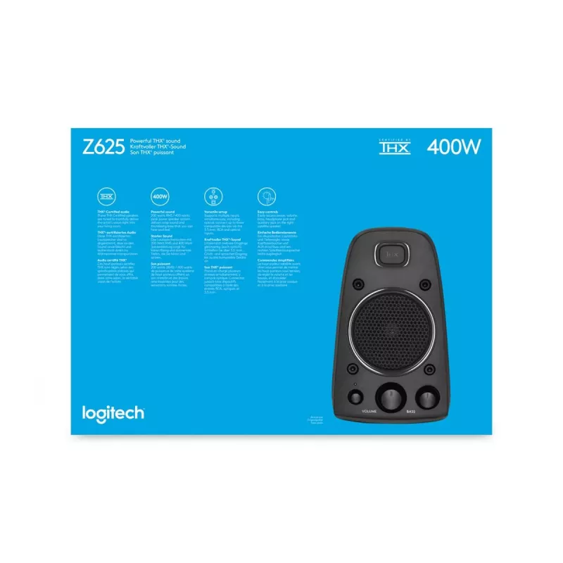 LOGITECH Z625 2.1 kanały 200 W Czarny