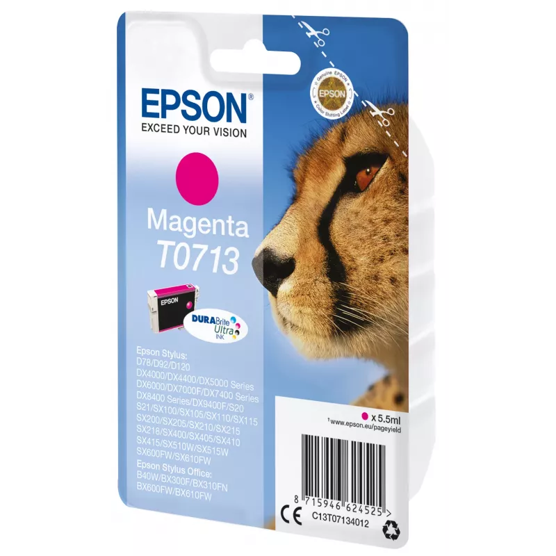 Epson Singlepack Magenta T0713 DURABrite Ultra tusz