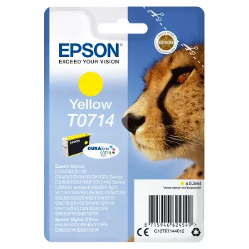 Epson Singlepack żółty T0714 DURABrite Ultra Ink