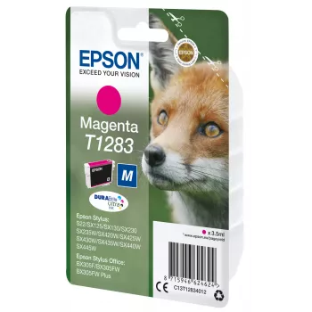 Epson Fox Singlepack Magenta T1283 DURABrite Ultra Ink, Magenta, atrament pigmentowy, 3.5 ml, 1 szt., 160 stron