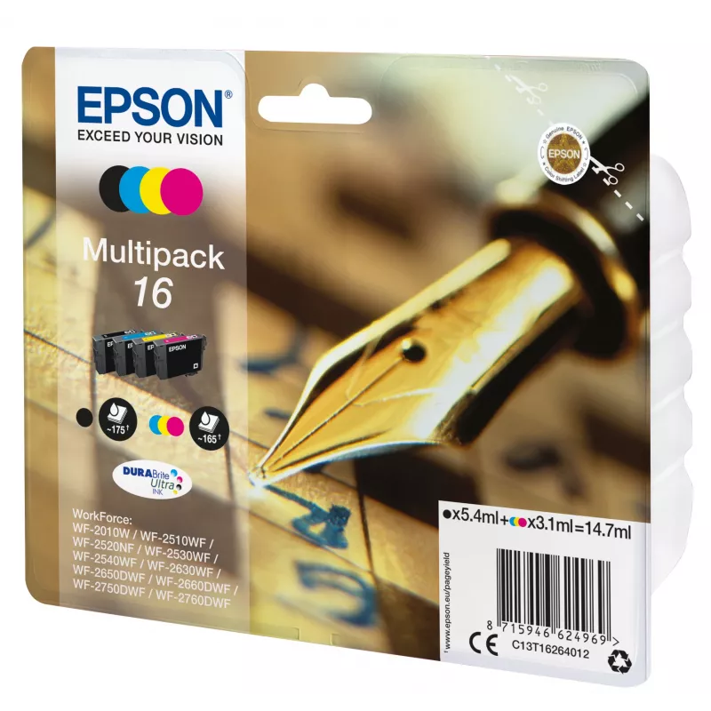 Zestaw wkładów Epson Ink C13T16264012 Multipack BK,C,M,Y